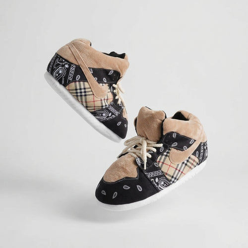AJ 1 SB Travis Paisley Check Retro Trainer Sneaker Slippers