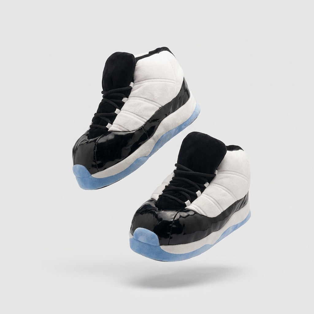 AJ 11 GOAT Concord Retro White Hi Top Trainer Sneaker Slippers