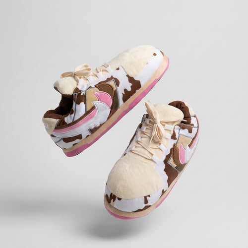 Chunky Dunky Pink Retro Low Top Unisex Trainer Sneaker Slippers