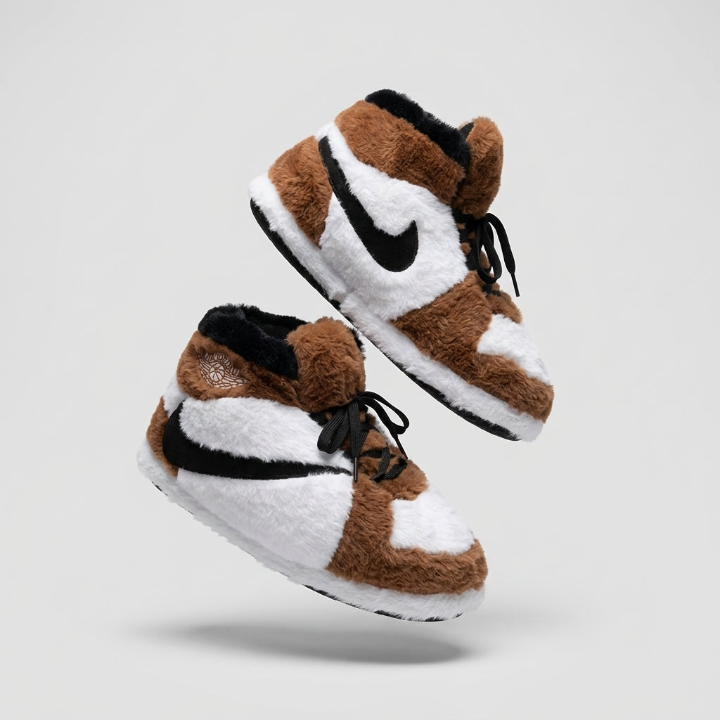 AJ 1 Brown Travis Retro Hi Top Slippers