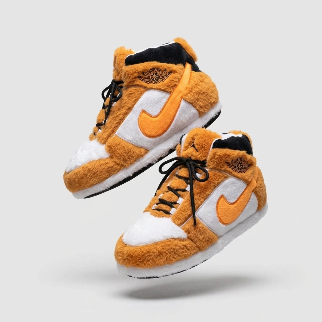 AJ 1 Orange Mist Retro Hi Top Trainer Sneaker Slippers