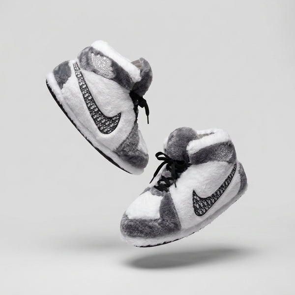 AJ 1 Monogram Retro Hi Top Trainer Sneaker Slippers