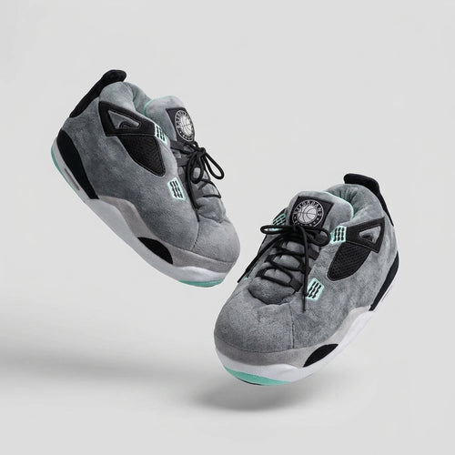 AJ 4 Grey Retro Sneaker Trainer Sneaker Slippers