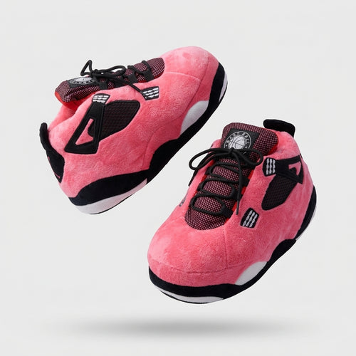 AJ 4 Pink Retro Hi Top Trainer Sneaker Slippers
