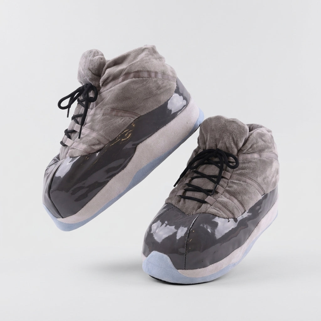 AJ 11 GOAT Concord Retro Grey Hi Top Trainer Sneaker Slippers