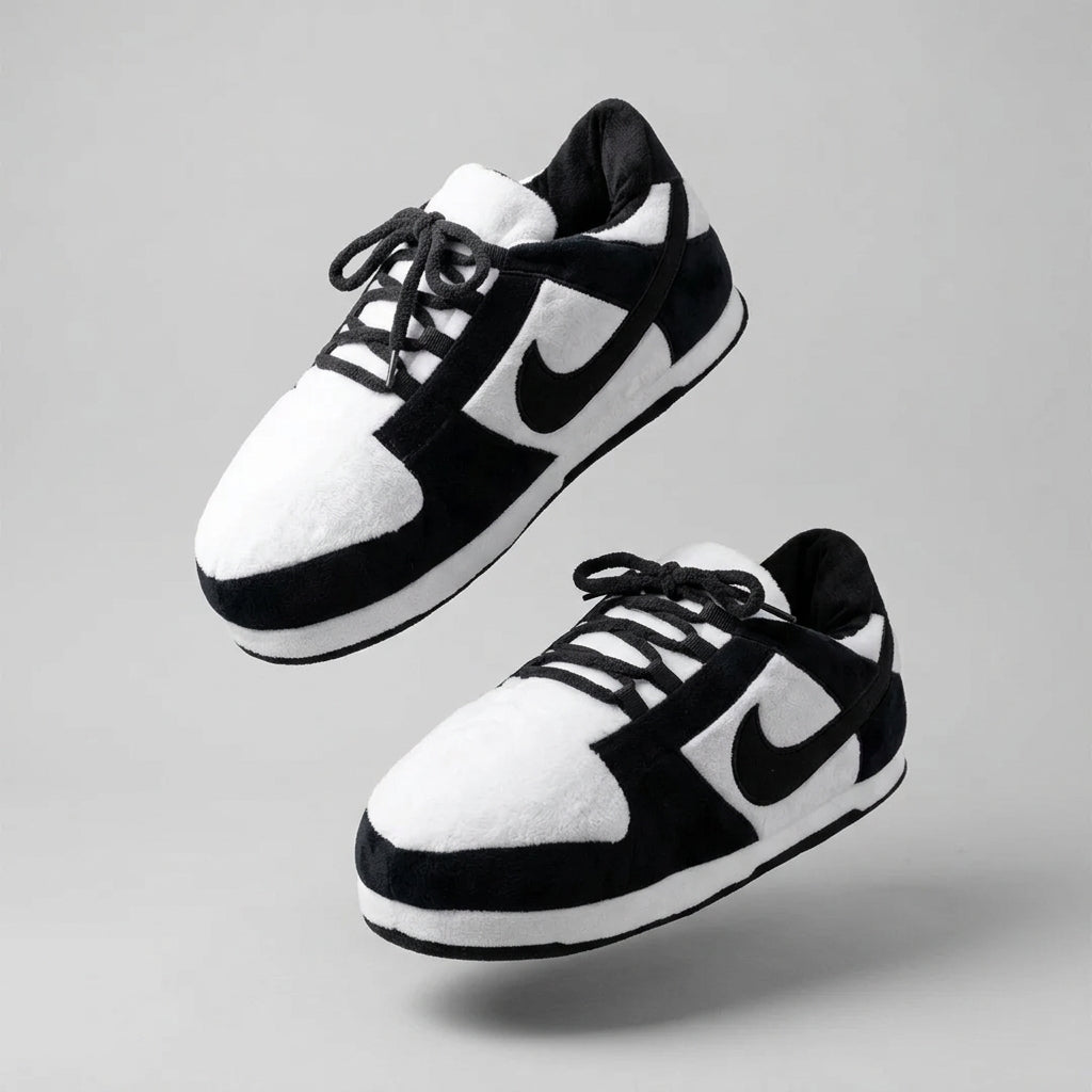 Black SB Dunks Retro Low Top Unisex Trainer Sneaker Slippers