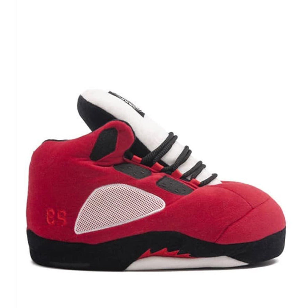 AJ 5 Retro Hi Top Red Trainer Sneaker Slippers